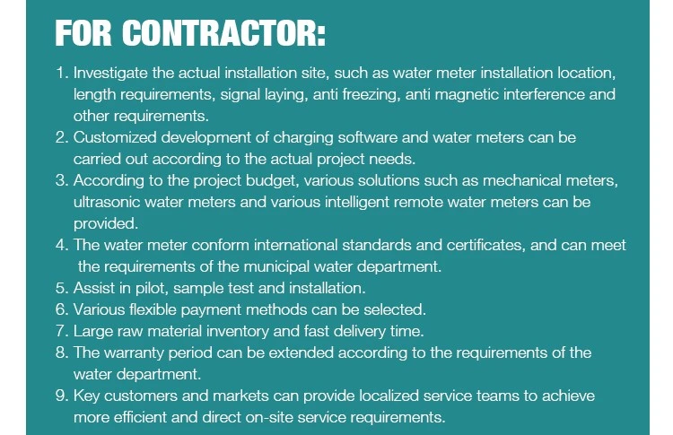 S.H.Meters Solution for contractor S.H.Meters Solution for contractor