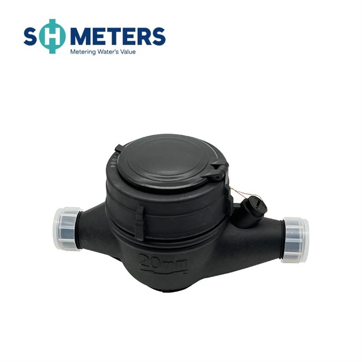 1/2inch~2inch Dry Dial Water Meter Plastic Body Cold Water Meter For Domestic Residential