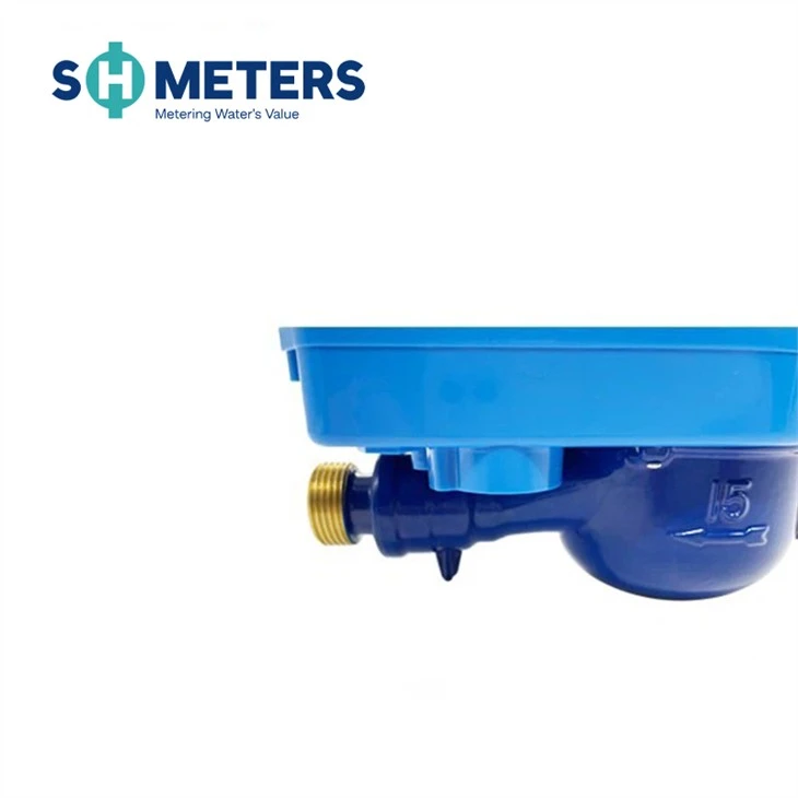 Brass Water Meter Body Prepaid Water Meter IC Card Smart Digital Prepaid Water Meter Dry Dial, Ball Valve